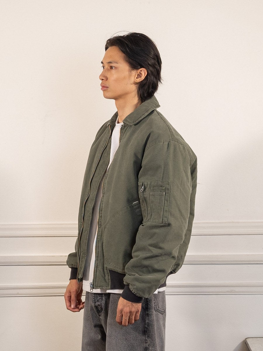 flight jacket - thyme - Pop Trading Company - vue de profil portée