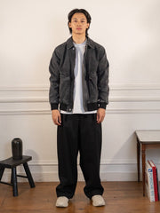 johnston jacket - black - Pop Trading Company - vue portée en pied