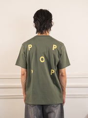 logo t-shirt - thyme/sundress - Pop Trading Company - vue de dos portée