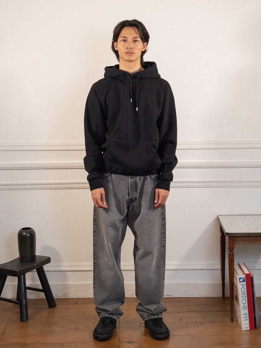 sketchy hooded sweat - black - Pop Trading Company - vue portée en pied