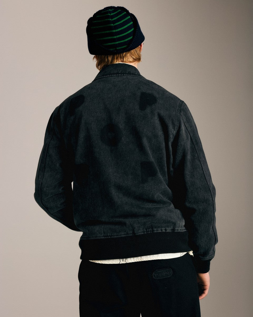 Veste Pop Trading Company Johnston Jacket black portée, vue de dos — photo 4