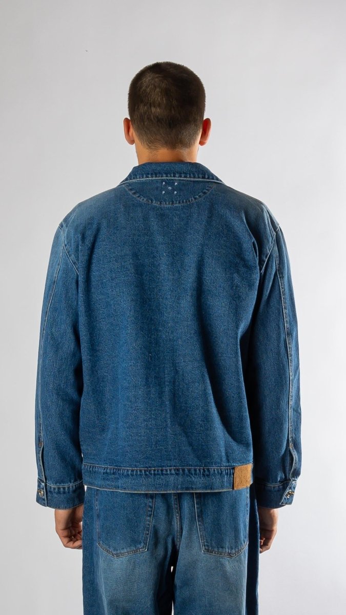 Full button denim jacket Pop trading company