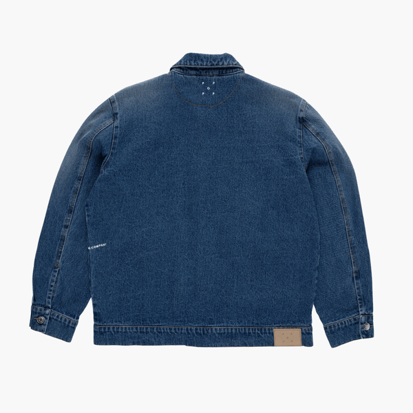 Veste en jean Pop Trading Company fermeture boutonnée vue de dos