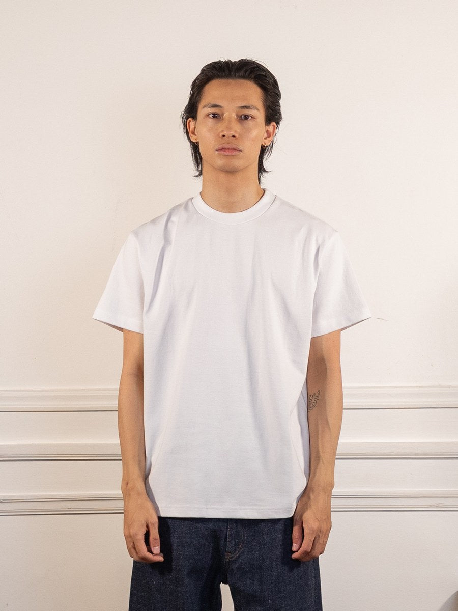 Super Weight T-Shirt - White - Power Goods - vue de face portée
