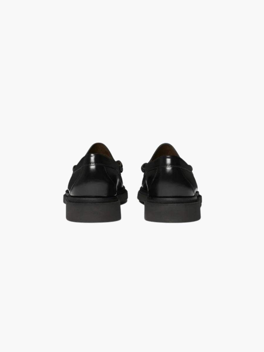 WEEJUN STEP LARSON MOC PENNY - Black G.H.BASS - détail semelle caoutchouc step welt — photo 4
