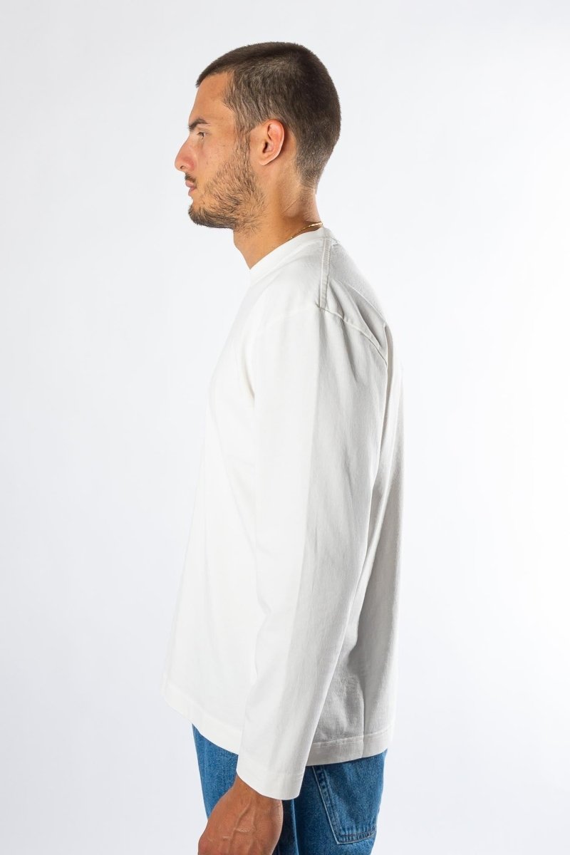 Texture coton bio épais couleur blanc cassé fabriqué au Portugal disponible magasin mode homme Rennes rue Chateaurenault