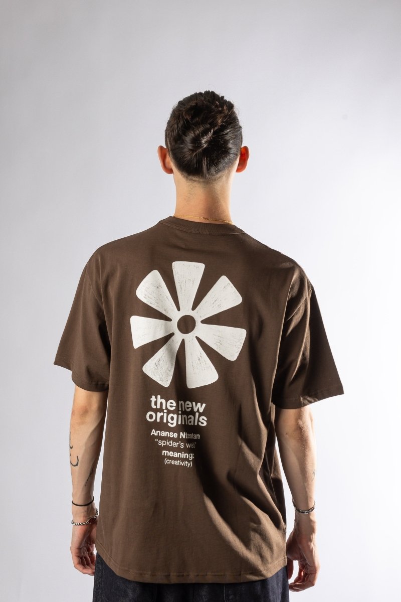 Ananse Adinkra Tee -  Brown The New Original