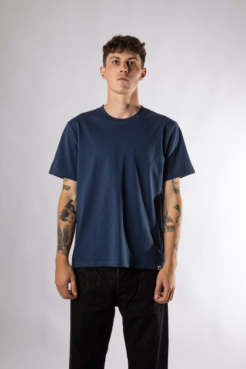 TOBIN - INTERLOCK TEE SHIRT - Navy Le Mont Saint Michel