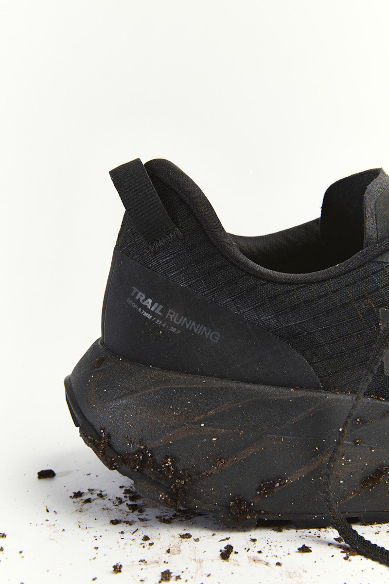 Veja Harpie Trail AeroShell noire, détail du talon et de la semelle RubberFoam