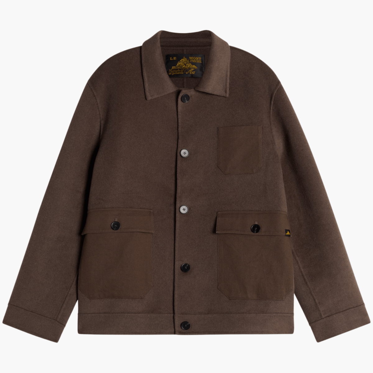 VERDADERO-DOUBLE FACE JACKET - Brown Le Mont Saint Michel