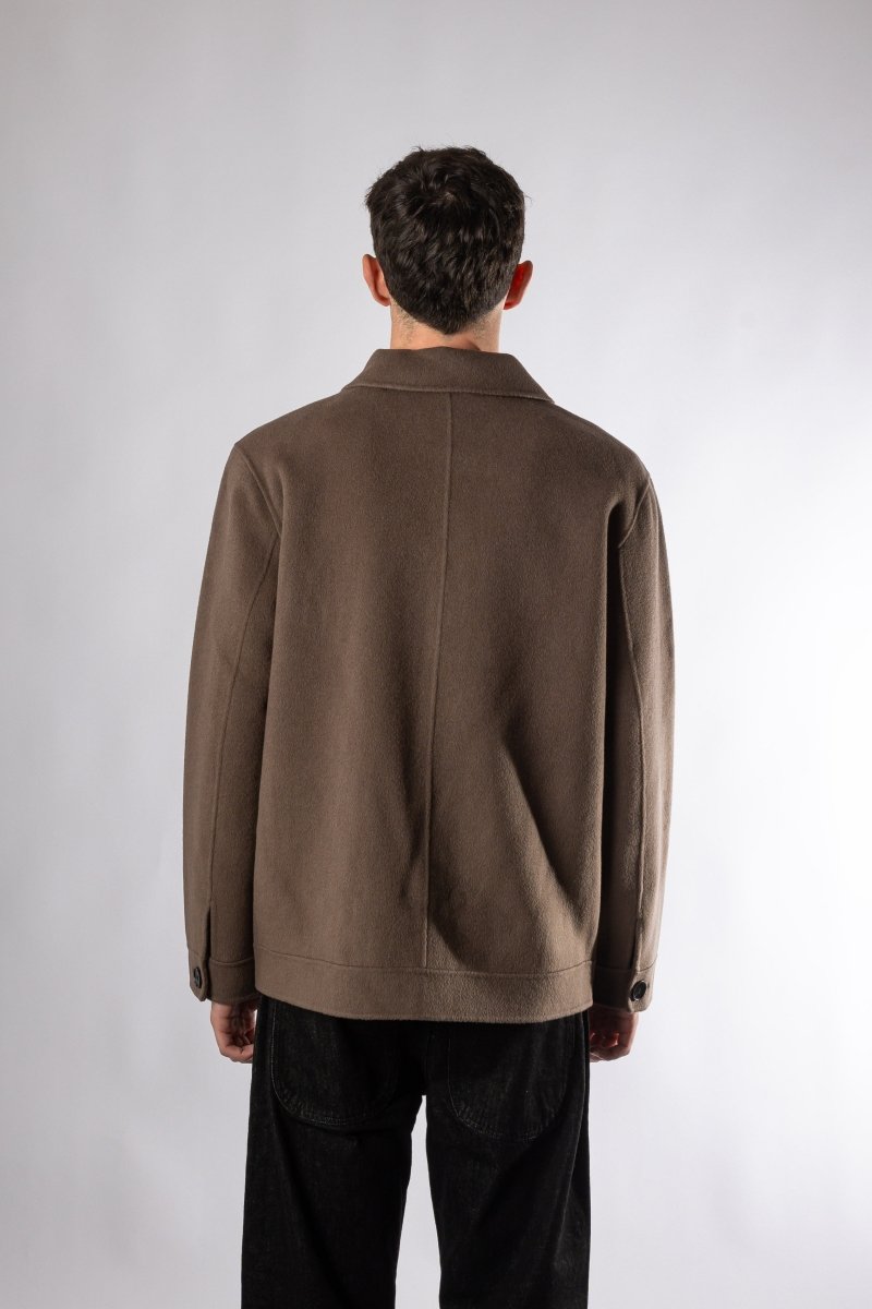 VERDADERO-DOUBLE FACE JACKET - Brown Le Mont Saint Michel