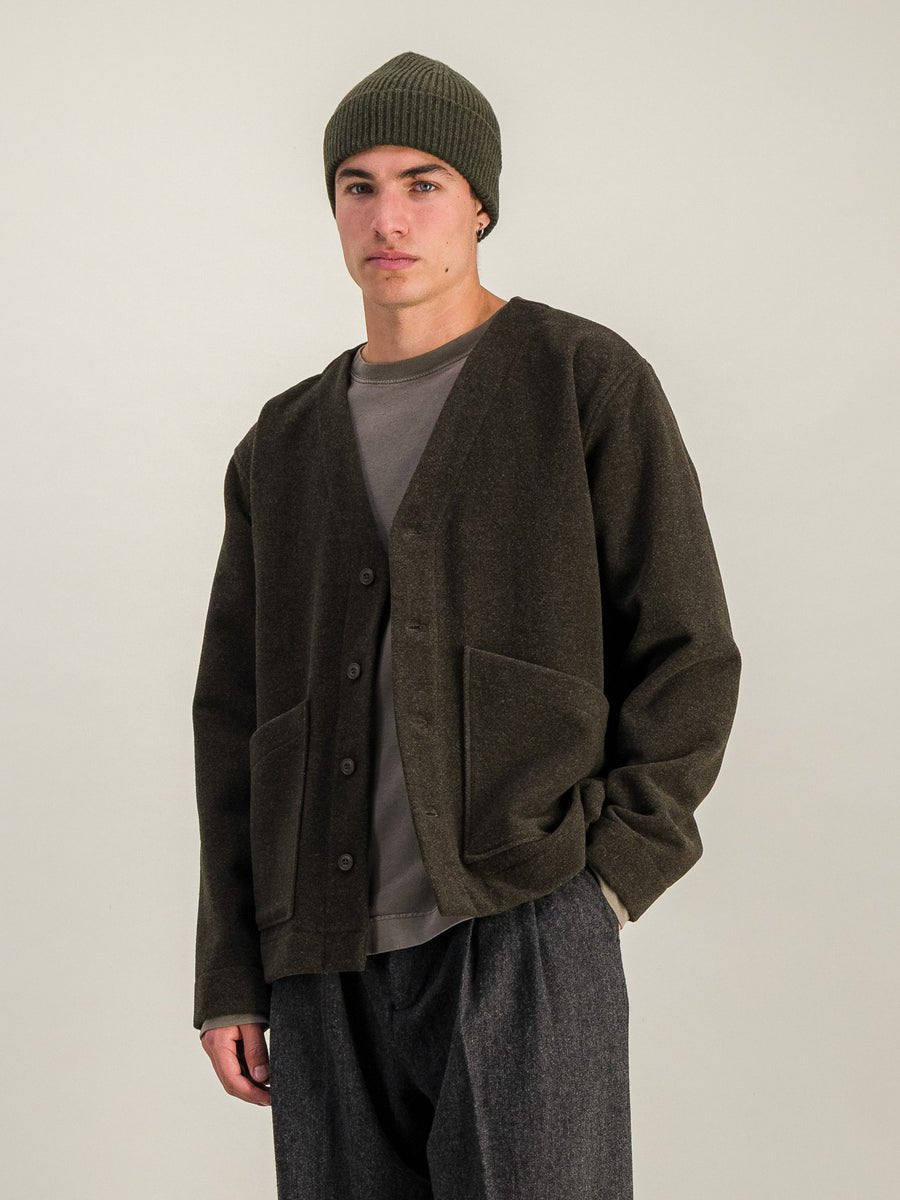Manager Wool Jacket - Dark Green Mel - Parages - Aura Store - vue 5