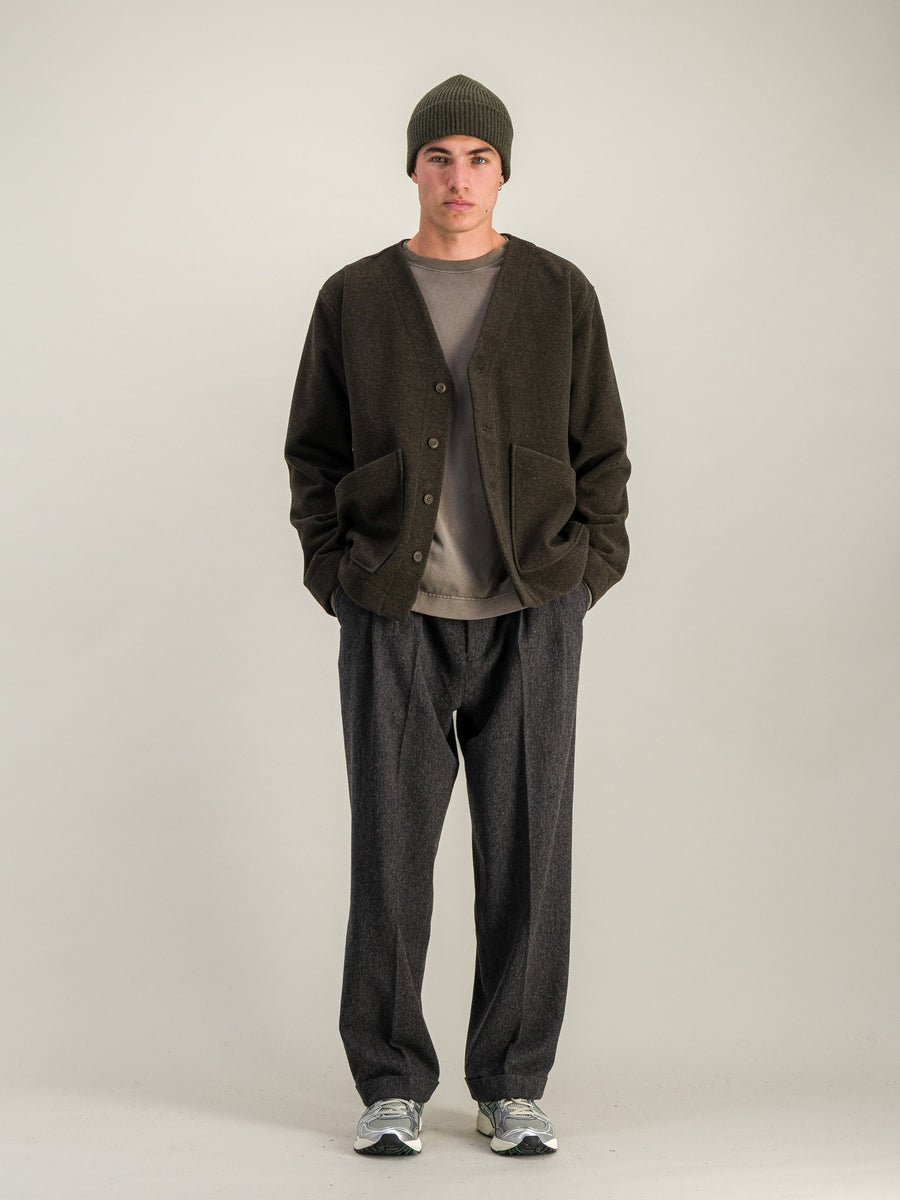 Manager Wool Jacket - Dark Green Mel - Parages - Aura Store - vue 3