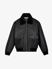 Walk in Paris x Schott NYC Onyx flight jacket - Aura Store - vue 2