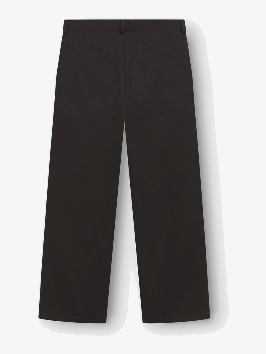 Dos du pantalon vous décidez Curve Pants marron foncé, poches rondes plaquées — photo 2