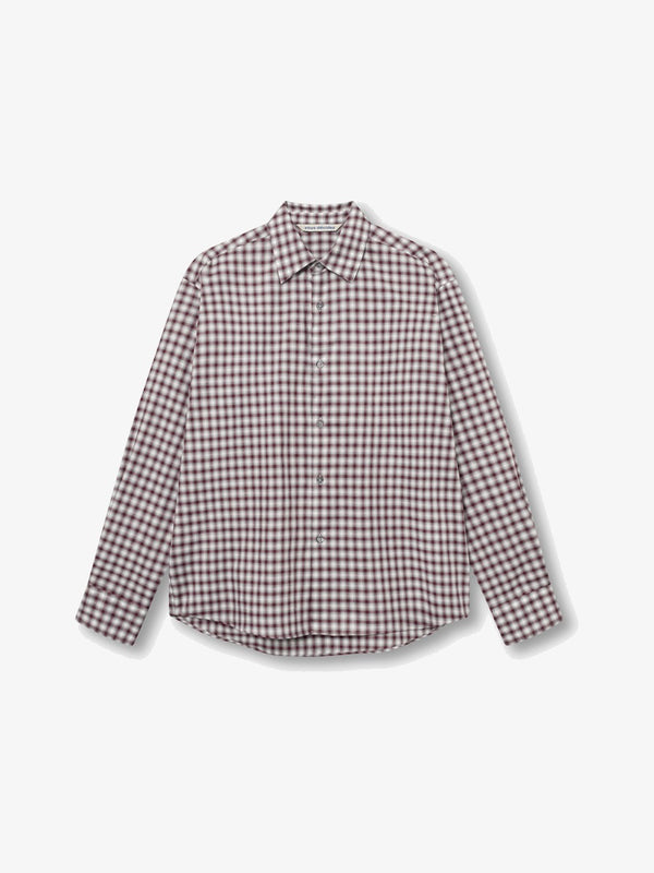 FIND SHIRT - WHITE / GREY / RED CHECK