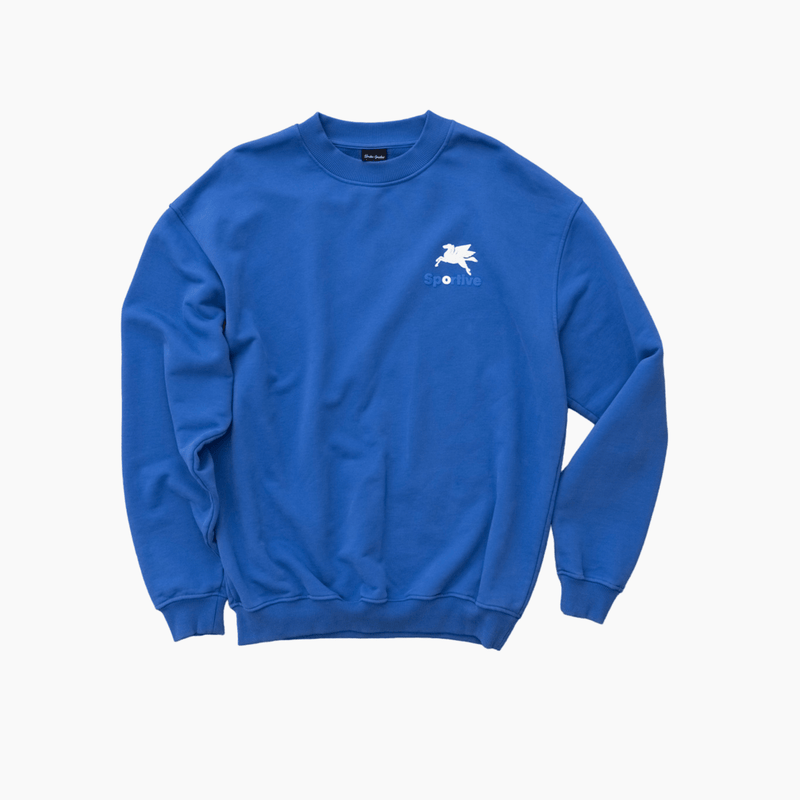 550G PREMIUM BLUE CREWNECK - Aura