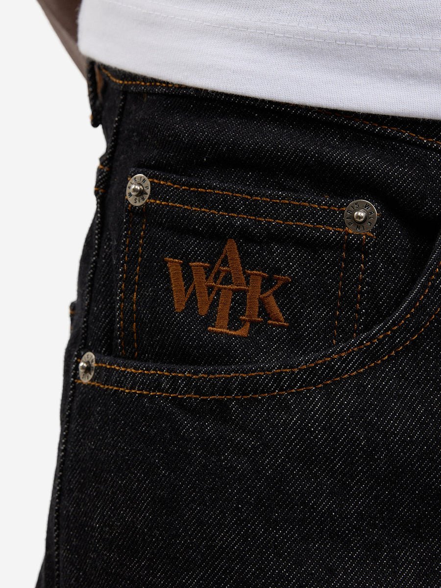 Le pantalon regular en denim brut - Walk in Paris - Aura Store - vue 8