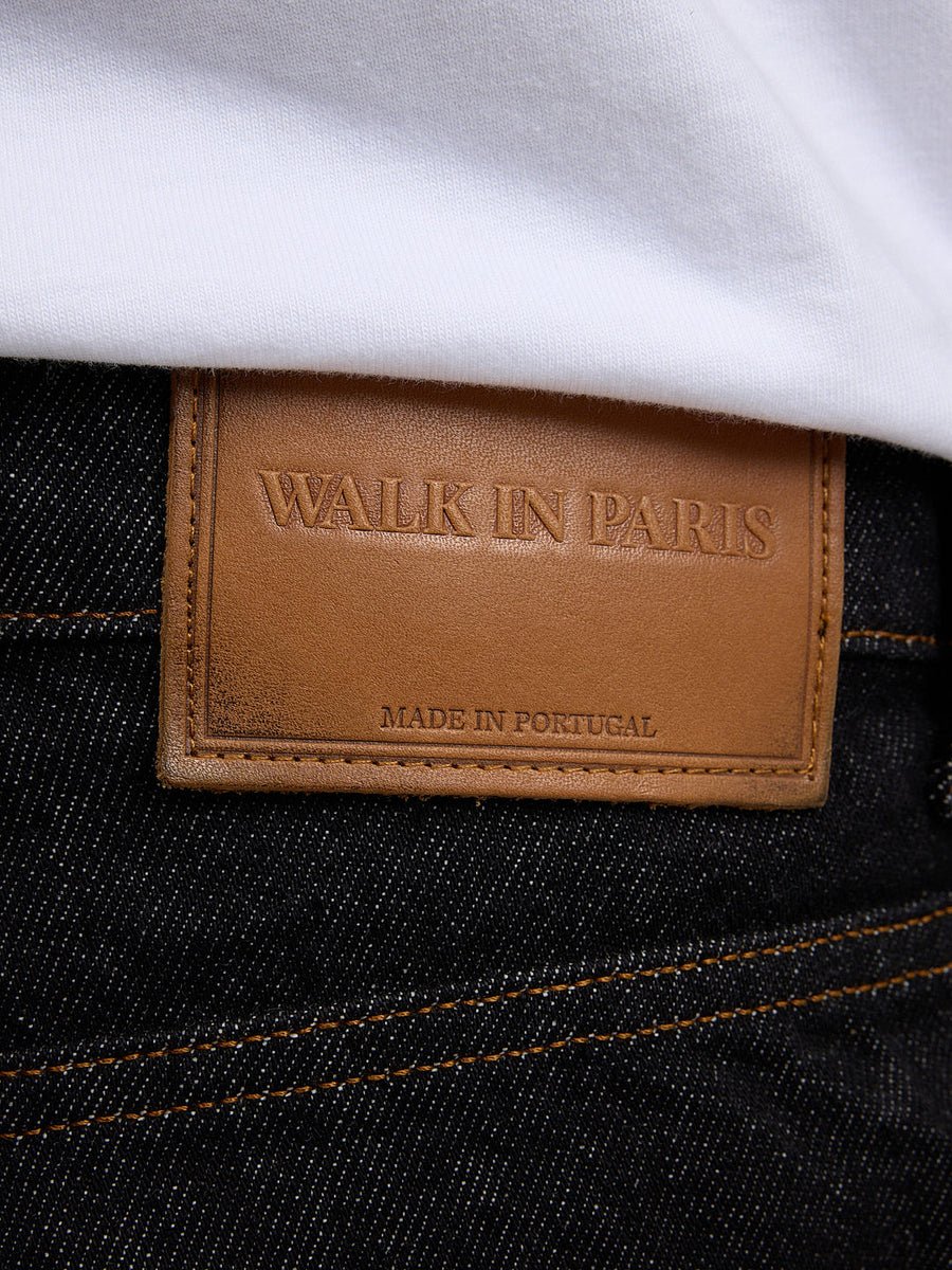 Le pantalon regular en denim brut - Walk in Paris - Aura Store - vue 9