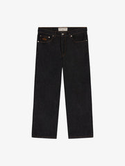 Le pantalon regular en denim brut - Walk in Paris - Aura Store - vue 1