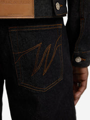 Le pantalon regular en denim brut - Walk in Paris - Aura Store - vue 10