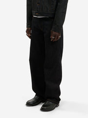 Le pantalon regular en denim brut - Walk in Paris - Aura Store - vue 4