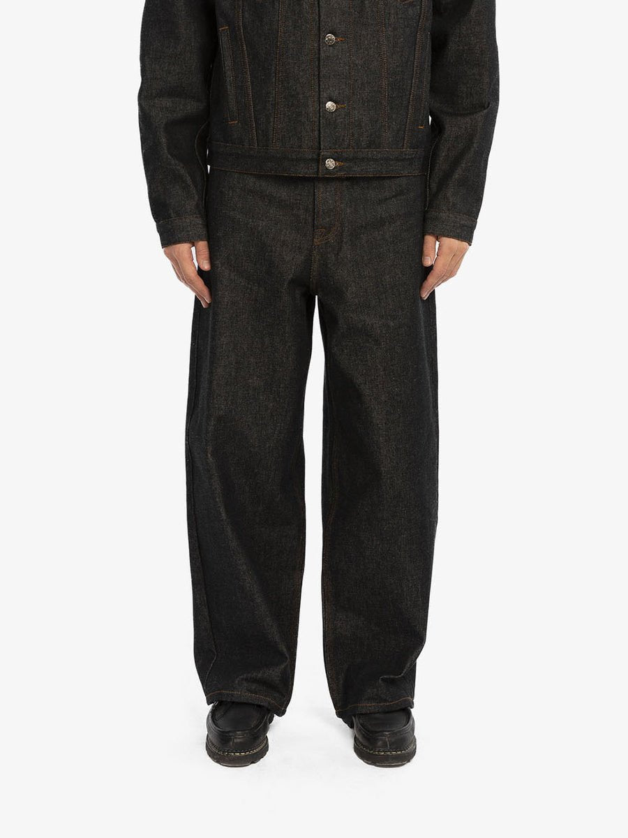 Le pantalon baggy en denim brut - Walk in Paris - Aura Store - vue 4