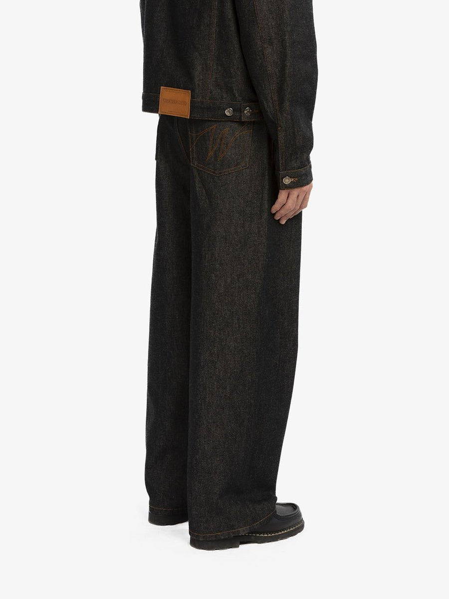 Le pantalon baggy en denim brut - Walk in Paris - Aura Store - vue 7