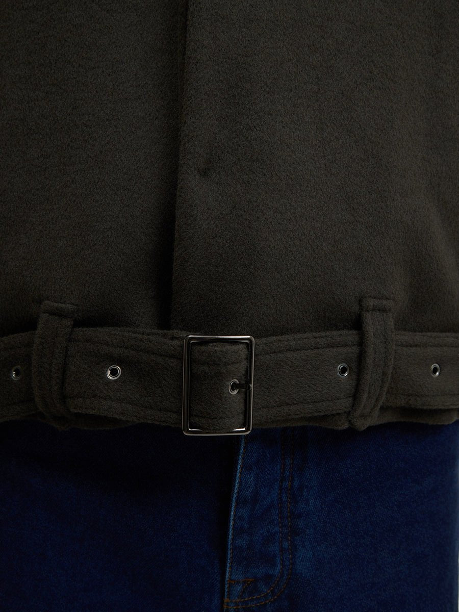 La veste Atelier en laine kaki - Walk in Paris - Aura Store - vue 3