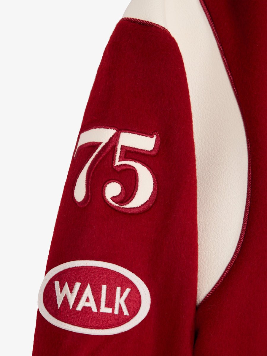 La Varsity Jacket du Postier en laine rouge - Walk in Paris - Aura Store - vue 9