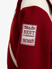 La Varsity Jacket du Postier en laine rouge - Walk in Paris - Aura Store - vue 11