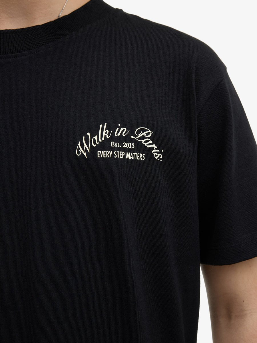 Le t-shirt Signature noir - Walk in Paris - Aura Store - vue 5