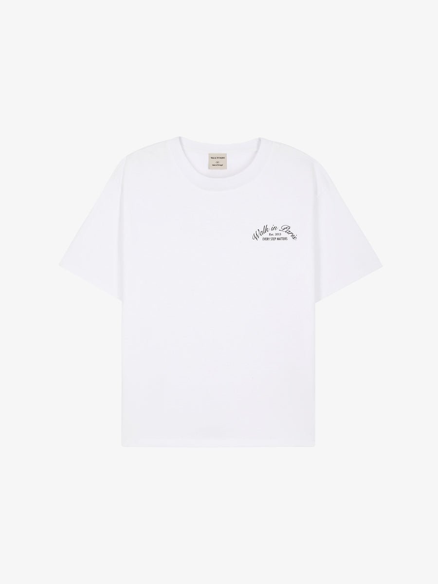 Le t-shirt Signature blanc - Walk in Paris - Aura Store - vue 1