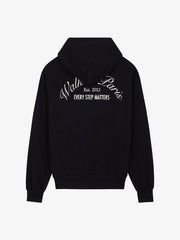 Le hoodie zippé Signature noir - Walk in Paris - Aura Store - vue 2