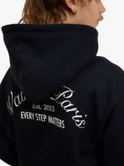 Le hoodie zippé Signature noir - Walk in Paris - Aura Store - vue 6