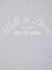 Le hoodie zippé Signature gris - Walk in Paris - Aura Store - vue 3