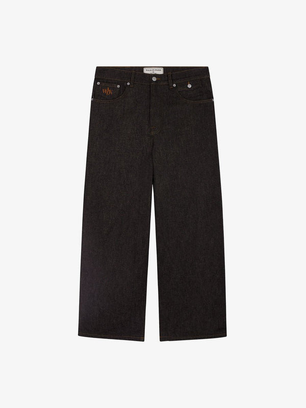 Le pantalon baggy en denim brut
