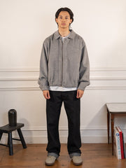 La veste en laine grise - Walk in Paris - vue portée en pied