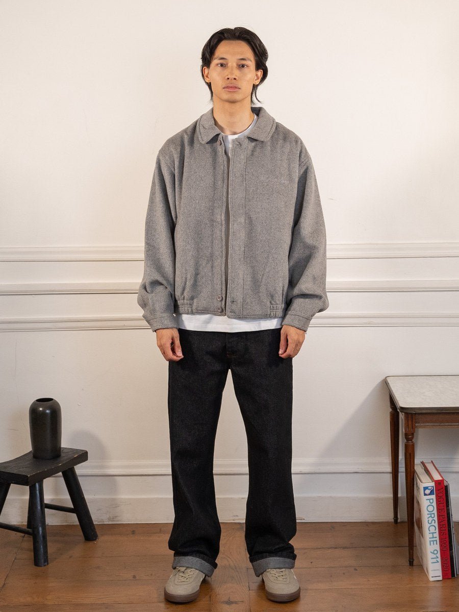 La veste en laine grise - Walk in Paris - vue portée en pied