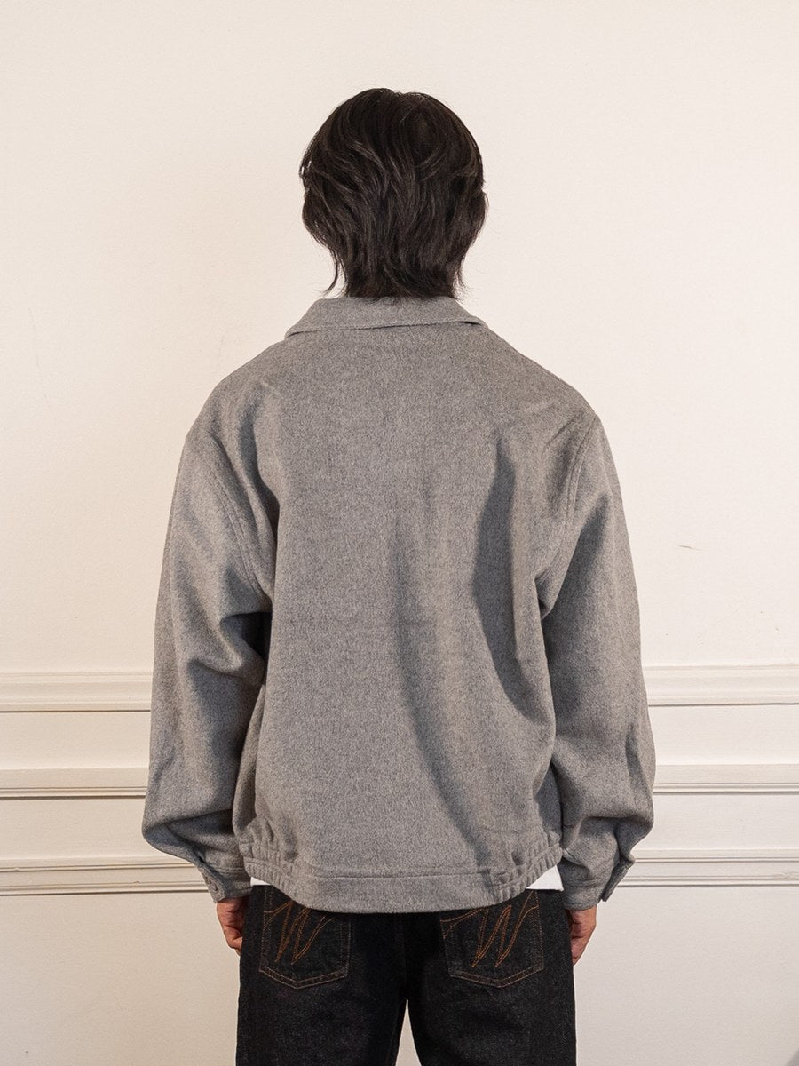 La veste en laine grise - Walk in Paris - vue de dos portée