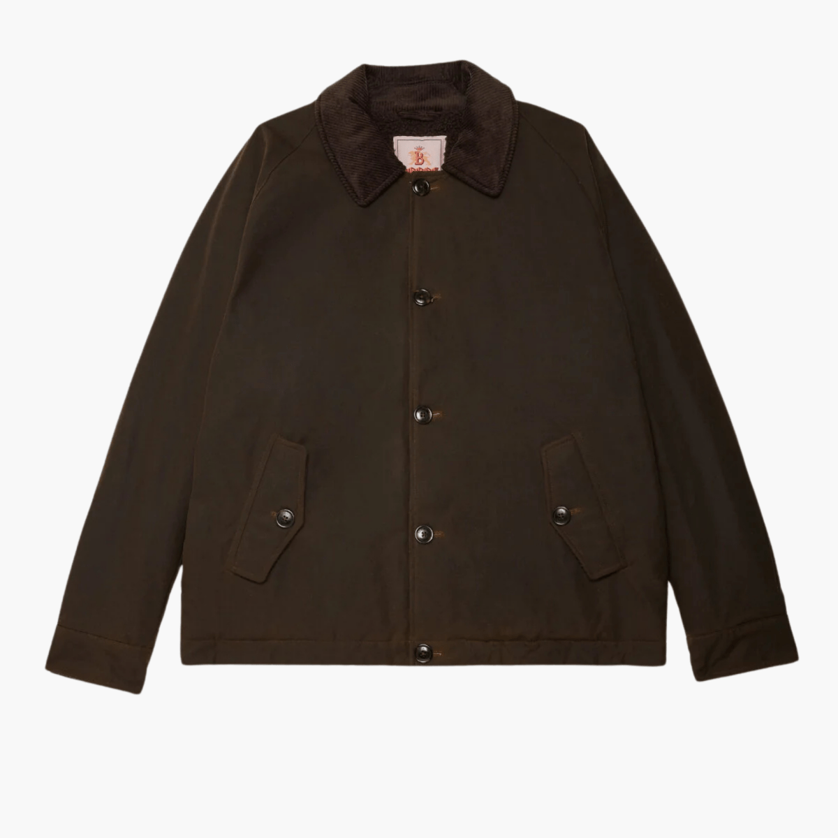 Waxed Deck Jacket Deep Moss portée – vêtements homme Rennes – Aura Store