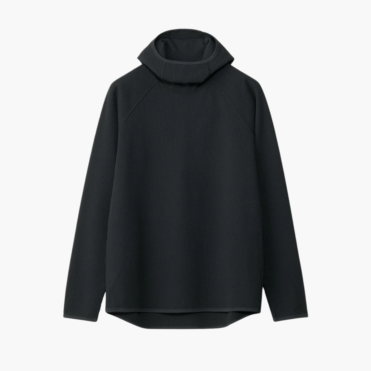 WF LIGHT L/S HOODIE - Black GOLDWIN - vue de face