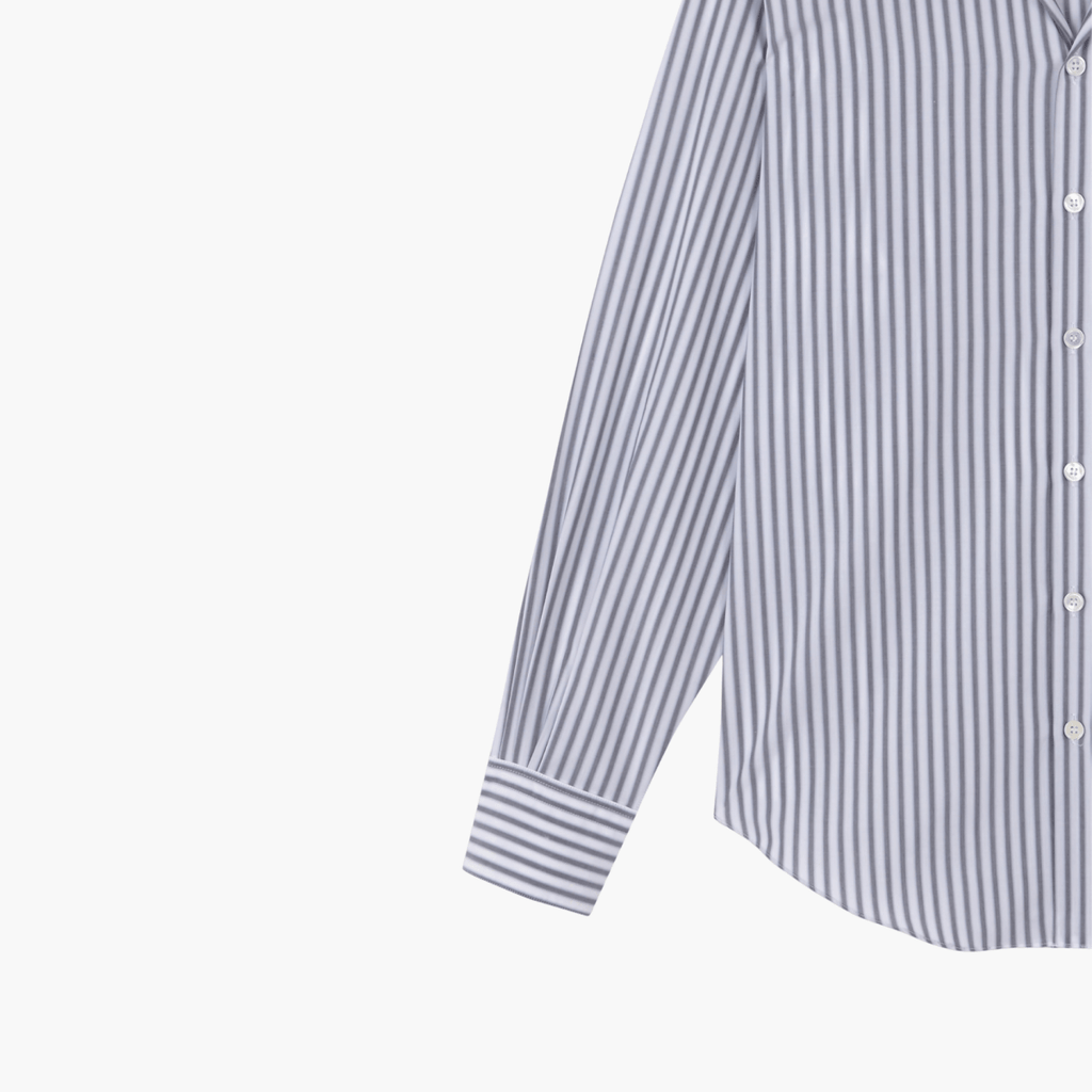 White Black Stripes Normal Shirt coton rayé blanc noir – vêtements homme Rennes – Aura Store Rennes
