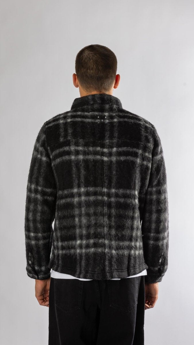 Checked wool shirt jacket Pop trading company