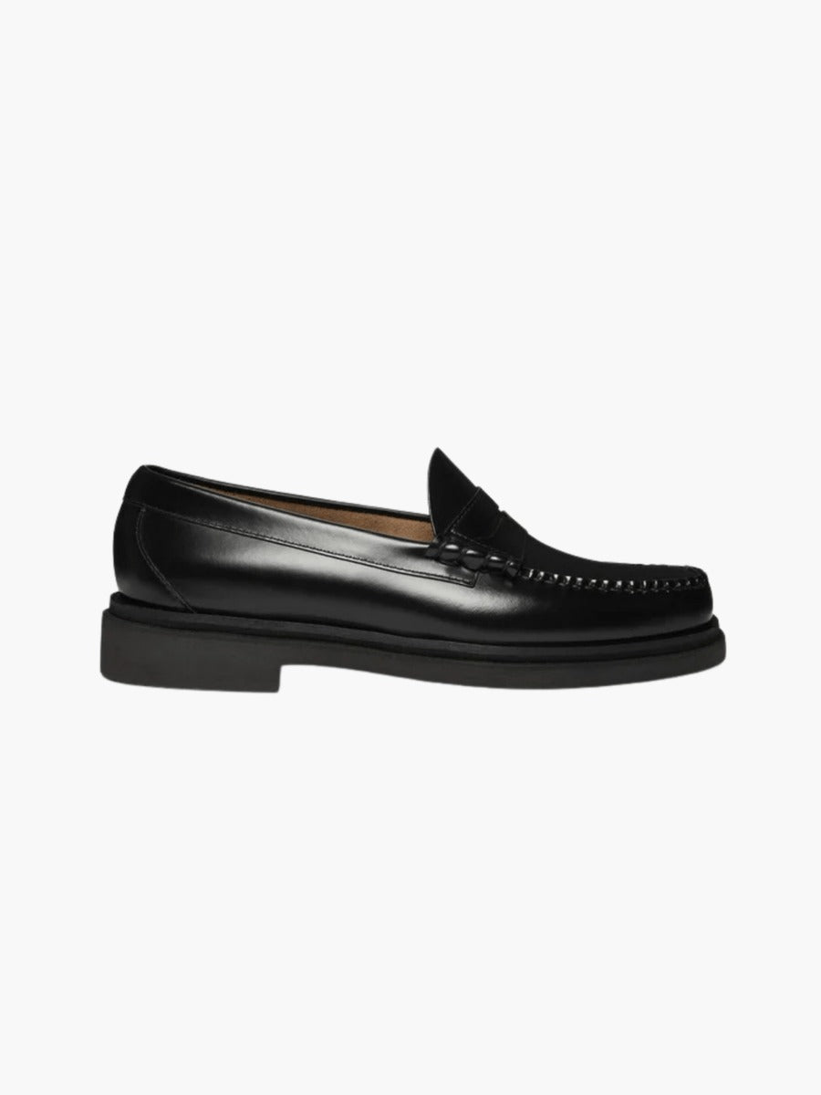 WEEJUN STEP LARSON MOC PENNY - Black G.H.BASS - vue de face — photo 1